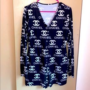 "Chanel" print pjays